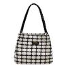 Bolso de Mujer de Moda de Gran Capacidad 2025 Nuevo Bolso de Tela a Cuadros de Moda para Desplazamientos al Trabajo, Bolso Tote de Hombro, Bolso de Mano Grande