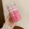 2025 Nuevo Colorido Artístico Liga para el Cabello que No Daña el Cabello, Goma Elástica de Aspecto Elegante para Cola de Caballo, Pequeño Set Fresco para el Cabello