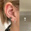 Novo Produto de Primavera Unha de Osso de Orelha com Laço Aço Titânio Unha de Orelha Rosa Zircônio Unha Cochlear Versátil para Mulheres
