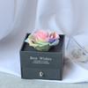 Collar de Flor Eterna de Flor Real Transfronterizo Caja de Joyería Caja de Flor de Rosa Acrílica Día de San Valentín Flores Secas