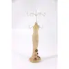 Porta Joyas Estilo Princesa Lujo Ligero, Estante de Almacenamiento para Accesorios con Forma de Vestido de Lentejuelas, Exhibidor de Aretes y Collares para Joyería