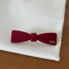 Coreia do Sul Dongdaemun Novo Fofo Pequeno Retrô Vinho Tinto Mini Mechas Cabelo Desfiado Borda Pequena do Cabelo Presilha Acessórios de Cabelo