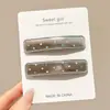 Pinza para el pelo de nube de lunares de cuero plateado para niños, Pinza Bb no dañina para niñas, Accesorio para el pelo para flequillo lateral