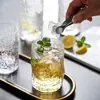 Copo Curto Estilo Japonês com Casca Padrão Martelo Personalizado Árvore de Cristal Copo Doméstico para Whiskey Cerveja Copo de Chá com Flores Copo de Água