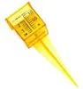 Medidor de Chuva/Coletor de Chuva de 1,5 Polegadas Medidor de Aspersor Boca Larga Amarelo Brilhante Ferramenta de Medição de Água para Exterior