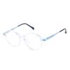 Nuevos lentes al por mayor para niños con luz anti-azul, cuadrados, de lente plana, para niños, se pueden equipar con montura para miopía JH2023-32