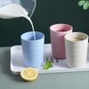 Vaso de Agua de Paja de Trigo Juego de Vasos para Bebida para el Hogar Vaso de Plástico Anticaída para Niños Leche Jugo Bebida Comercial