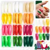 Venda Quente Transfronteiriça Manicure Adulto Trapezoidal Natal Cor Sólida Brilho Alto Fosco Unhas Postiças Peças de Unha Usáveis