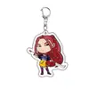 Chaveiro Personagem de Anime Pingente de Mochila Grupo de Meninas de Demon Slayer Vários Produtos Chaveiros Acrílico Dupla Face