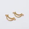 Pulsera arete collar joyería diy accesorios de cobre al por mayor trémolo Amazon transfronterizo doble colgante Pieza de Conexión Luna