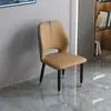 Mesa de jantar e cadeiras de luxo leve, cadeiras de jantar para casa, cadeiras de lazer simples modernas para restaurante e hotel com encosto e bancos
