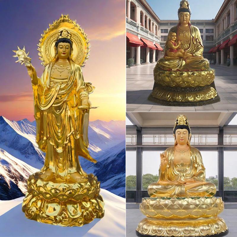 铸铜滴水观音像雕塑摆件