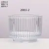 Copos de Vidro Transparente para Velas com Fundo Espesso para Venda no Atacado pelo Fabricante, Porta-Velas de Vidro para Aromaterapia Caseira, Porta-Velas para Quarto, Enfeites de Fragrância