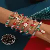 El Más Vendido de Amazon Navidad 2025 Paquete de 6 Lindo Alce Campana Pulsera de Arcilla Suave Set Regalo para Fiesta de Mujeres