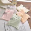 Ropa interior para niña estudiante de seda helada, cintura media, grado A, antibacteriana, grado A, algodón para bebé, entrepierna de algodón, bragas cómodas y transpirables para mujer