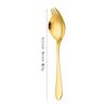 Aço inoxidável salada colher de uso doméstico criativo integrado dual-use instant noodle spoon Garfo sobremesa colher garfo de frutas Louça ocidental