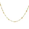 Cadena de Hada de Plata de Ley S925 Chapada con Perlas de Oro de 24K Collar de Burbujas Versátil de Gama Alta Estilo Ins Collar Simple