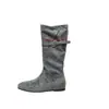 Botas Altas Plegadas Apiladas de Terciopelo con Aumento de Altura Interno para Mujer, Mismo Estilo que en ins, Botas Altas Versátiles de Dos Vías, Estilo Elegante, Botas de Moda