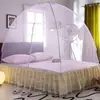 Mosquitero de Yurta Mongol sin Instalación Transfronteriza para Uso en el Hogar, Mosquitero de Doble Puerta para Dormitorio, Dormitorio de Estudiantes, Mosquitero Anticaídas para Cama de Niños