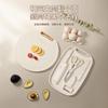 Juego de Cuchillos Yangjiang Almacenamiento de Cocina Juego Completo de Cuchillo para Frutas Tabla de Cortar Juego de Tres Piezas Cuchillo de Cocina para el Hogar Tabla de Cortar Juego de Cuchillos Dos en Uno