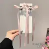 Presilha de Cabelo com Laço de Fita Infantil para Meninas, Presilha Lateral Estilo Princesa Doce, Novo Estilo 2026 Presilha de Cabelo com Fita Acessório de Cabelo