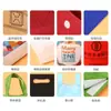 Bolsa no tejida bolsa de compras personalizada bolsa plegable tridimensional color promocional impresión de LOGO bolso de mano publicitario personalizado