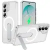 Funda de teléfono magnética con soporte, compatible con Samsung S26, transparente y resistente al amarilleo, venta al por mayor para fundas de protección de teléfono transfronterizas