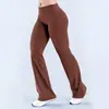 Calças pantalona casuais sem costura Dfyn para uso transfronteiriço, calças de yoga de cintura alta, calças pantalona compridas, calças de yoga para esportes de corrida e ciclismo