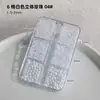 Decorações de Pérolas para Nail Art, Pérolas Meia-Lua de Fundo Plano Off-White, Mini Esferas de Aço, Strass Versáteis para Unhas, Acessórios 3D para Unhas