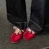 Zapatillas de Entrenamiento Alemanas Retro de Suela Gruesa para Mujer, Nuevas de Otoño 2026 Versátiles de Suela Blanda Casual de Caña Baja Casuales para Mujeres Pequeñas