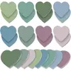 Notas Adhesivas de Corazón de Colores Personalizadas Transfronterizas, Notas Adhesivas Creativas Rasgables Reutilizables para Agendas Escolares, Notas de Mensajes de Oficina y Bloc de Notas