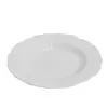 Plato hondo de porcelana blanco puro para uso doméstico, plato grueso, plato hondo redondo simple, plato para saltear, plato grande de hueso de china
