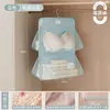 Bolsa de almacenamiento para ropa interior, organizador de malla colgante para armarios de dormitorios, para guardar calcetines y ropa interior, una bolsa de almacenamiento colgante tres en uno