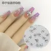 Accesorios para Uñas de Aleación Metálica tipo Estrella de Alta Calidad con Decoraciones Brillantes Blancas Acabado K9 Venta al por Mayor
