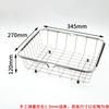 Cesta de Drenaje de Acero Inoxidable 304 Estante de Almacenamiento para Fregadero de Cocina Ahorro de Espacio para Organización de Cocina Sin Instalación Colador Telescópico