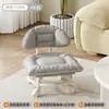 Taburete giratorio con ruedas, taburete bajo para uso doméstico, taburete para cambiarse los zapatos, esencial para el cuidado del bebé, silla tapizada con ruedas, banco con respaldo