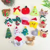 Acessórios de Natal Broche de Pelúcia Fofo Boneca Boneca Pingente de Bolsa DIY Pin Bijuteria Acessórios de Vestuário