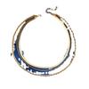 Amazon Nuevo Collar Apilado de Tres Capas Collar de Serpiente Trenzado en Capas Moda Europea y Americana Collar Simple Elegante