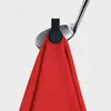 Toalha de Golfe, Pano de Limpeza de Taco de Golfe Magnético, Toalha Esportiva de Microfibra Absorvente de Suor com Gancho
