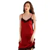 Lencería Sensual, Vestido Camisola Puro Deseo, Encaje, Lujo Ligero, Elegante, Estilo Francés de Nicho Ropa de Dormir para Casa