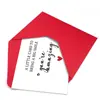 Tarjeta de Saludo Conmemorativa Bendición Navideña de Amazon Temu con Sobre Tarjeta de Mensaje Creativa Nueva Interesante Plegable