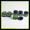 Botella de crema de 20g caja redonda verde transparente empaque de cosméticos botella de crema 20ml botella de ungüento caja de crema para ojos caja de polvos