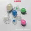 Reloj de arena de vidrio de borosilicato de alto contenido con burbuja puntiaguda de 8 caracteres, temporizador de 3-30 minutos, burbuja de arena, vesícula de arena, accesorios de reloj de arena