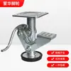 Equipamento mecânico de rodízio de suporte de pé fixo com freio de solo de alta resistência americano 5/6 polegadas de altura superior roda de freio de solo pé fixo de freio de solo