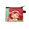 Cartera de Monedas Niña Fresa Bolsa de Almacenamiento Infantil Poliéster Impresión a Doble Cara Cremallera Cartera Pequeña Al por Mayor Almacenamiento de Auriculares
