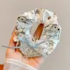 Elástico de Cabelo com Laço de Renda Estilo Coreano para Meninas, Corda Fofa para Coque, Acessório de Cabelo de Alta Elasticidade