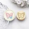 Sello de cera transfronterizo con cabeza de cobre con patrones de luna, rosa y mariposa, cabeza de sello universal, accesorio de decoración para invitaciones de boda