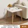 Mesa de centro cuadrada pequeña, mesa de alquiler para casa, apartamento pequeño, patas de madera maciza cuadradas sencillas, mesa de té para balcón, mesa auxiliar para sofá