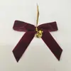 Pajaritas de Campana en Stock Pajaritas de Campana de Terciopelo 24 Piezas Venta Caliente Transfronteriza Pajaritas de Regalo de Navidad