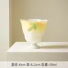 Colección de Juego de Té de Cerámica Pintado a Mano Laurel Degradado para Uso Doméstico: Tetera, Gaiwan, Taza de Té, Taza del Maestro, Taza de Degustación
